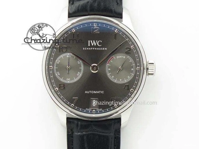 MIROTIME 0426 Upgraded Portuguese Flying Tourbillon SS White Dial 2 Sub Dials on Black Leather Strap 7161